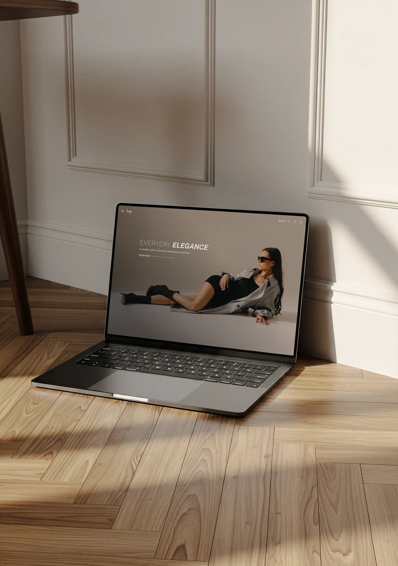Look Beauty website displayed on a laptop